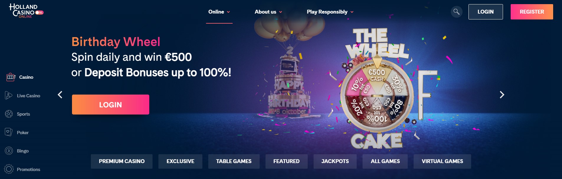 Μπόνους και προσφορές Holland Casino