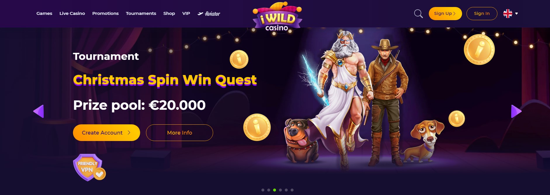 Μπόνους και προσφορές στο I Wild Casino